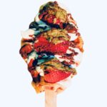 Dubai Chocolate Strawberry Croffle